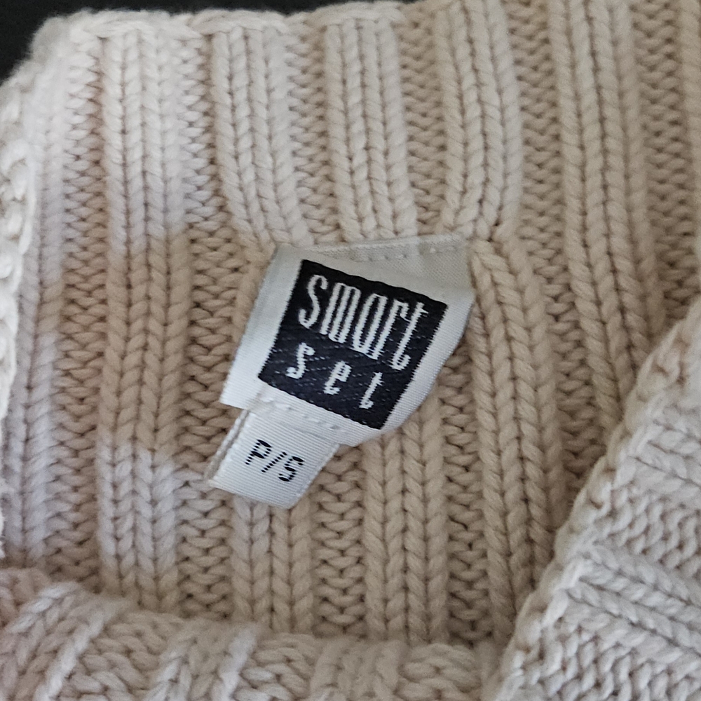 Smart Set Cream Pink Ribbed Knit - Picture 5 of 6